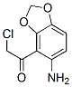 1-(5-氨基-1,3-苯并二氧代-4-基)-2-氯乙酮結(jié)構(gòu)式_863217-09-8結(jié)構(gòu)式