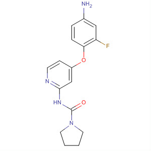 4-(4-氨基-2-氟苯氧基)-2-[(吡咯烷-1-基)羰基氨基]吡啶結構式_864244-69-9結構式