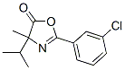 2-(3-氯苯基)-4-甲基-4-(1-甲基乙基)-5(4H)-噁唑酮結(jié)構(gòu)式_864376-56-7結(jié)構(gòu)式