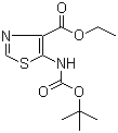 5-(叔丁氧基羰基氨基)噻唑-4-羧酸乙酯結(jié)構(gòu)式_864436-92-0結(jié)構(gòu)式