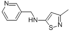 (3-甲基-異噻唑-5-基)-吡啶-3-甲胺結(jié)構(gòu)式_864684-74-2結(jié)構(gòu)式