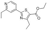 4-乙基-2-(2-乙基-吡啶-4-基)-噻唑-5-羧酸乙酯結(jié)構(gòu)式_864684-99-1結(jié)構(gòu)式