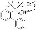 (乙腈)[(2-聯(lián)苯)二叔丁基膦]六氟銻酸金(I)結(jié)構(gòu)式_866641-66-9結(jié)構(gòu)式