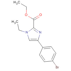 4-(4-溴苯基)-1-乙基-1H-咪唑-2-羧酸乙酯結(jié)構(gòu)式_869570-40-1結(jié)構(gòu)式