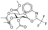 1-(2,2,2-三氟-N-苯基乙亞氨酸酯)-D-吡喃葡萄糖醛酸甲酯2,3,4-三乙酸酯結(jié)構(gòu)式_869996-05-4結(jié)構(gòu)式