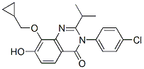 3-(4-氯苯基)-8-(環(huán)丙基甲氧基)-7-羥基-2-(1-甲基乙基)-4(3H)-喹唑啉酮結(jié)構(gòu)式_871814-22-1結(jié)構(gòu)式