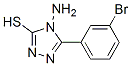 4-氨基-5-(3-溴苯基)-4H-1,2,4-噻唑-3-硫醇結(jié)構(gòu)式_87239-96-1結(jié)構(gòu)式