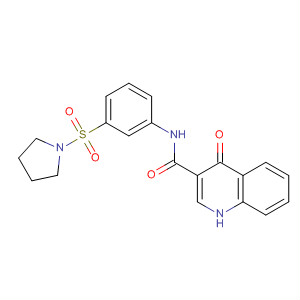 4-氧代-n-(3-吡咯烷-1-基磺?；交?-1H-喹啉-3-羧酰胺結構式_873050-41-0結構式