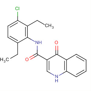 N-(3-氯-2,6-二乙基-苯基)-4-氧代-1H-喹啉-3-羧酰胺結構式_873051-07-1結構式