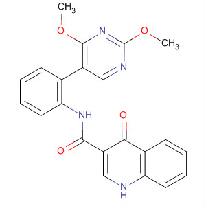 N-[2-(2,4-二甲氧基嘧啶-5-基)苯基]-4-氧代-1H-喹啉-3-羧酰胺結(jié)構(gòu)式_873051-13-9結(jié)構(gòu)式