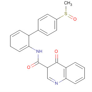 N-[2-(4-甲基亞磺?；交?苯基]-4-氧代-1H-喹啉-3-羧酰胺結(jié)構(gòu)式_873051-50-4結(jié)構(gòu)式