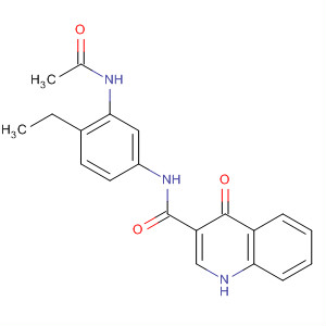N-(3-乙?；被?4-乙基-苯基)-4-氧代-1H-喹啉-3-羧酰胺結(jié)構(gòu)式_873051-65-1結(jié)構(gòu)式