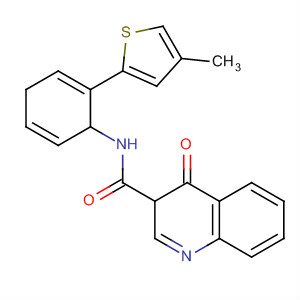 N-[2-(4-甲基-2-噻吩)苯基]-4-氧代-1H-喹啉-3-羧酰胺結(jié)構(gòu)式_873051-67-3結(jié)構(gòu)式