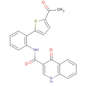 N-[2-(5-乙?；?2-噻吩)苯基]-4-氧代-1H-喹啉-3-羧酰胺結(jié)構(gòu)式_873051-89-9結(jié)構(gòu)式
