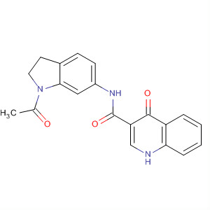 N-(1-乙?；胚徇?6-基)-4-氧代-1H-喹啉-3-羧酰胺結(jié)構(gòu)式_873052-47-2結(jié)構(gòu)式