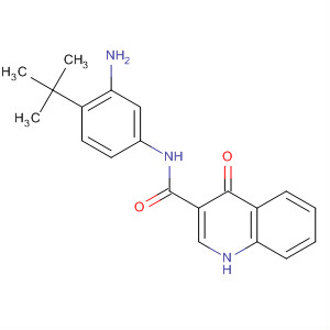 N-(3-氨基-4-叔丁基-苯基)-4-氧代-1H-喹啉-3-羧酰胺結(jié)構(gòu)式_873052-85-8結(jié)構(gòu)式
