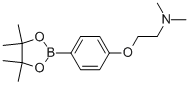N,N-二甲基-2-(4-(4,4,5,5-四甲基-1,3,2-二噁硼烷-2-基)苯氧基)乙胺結(jié)構(gòu)式_873078-93-4結(jié)構(gòu)式