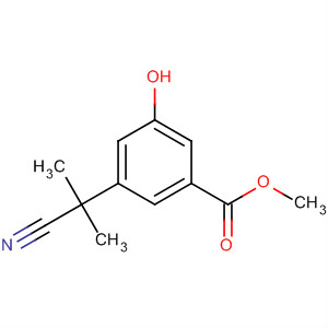 3-(2-氰基丙烷-2-基)-5-羥基苯甲酸甲酯結(jié)構(gòu)式_873450-59-0結(jié)構(gòu)式