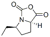 (5r-反式)-(9ci)-5-乙基四氫-1H,3h-吡咯并[1,2-c]噁唑-1,3-二酮結(jié)構(gòu)式_87392-44-7結(jié)構(gòu)式