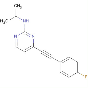 4-(2-(4-氟苯基)乙炔)-n-異丙基嘧啶-2-胺結(jié)構(gòu)式_876521-35-6結(jié)構(gòu)式
