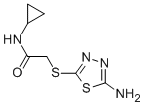 2-[(5-氨基-1,3,4-噻二唑-2-基)硫代]-n-環(huán)丙基乙酰胺結(jié)構(gòu)式_876532-11-5結(jié)構(gòu)式