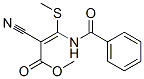3-(苯甲?；被?-2-氰基-3-(甲基硫代)丙烯酸甲酯結(jié)構(gòu)式_87693-81-0結(jié)構(gòu)式