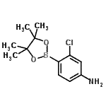 4-Amino-2-chlorophenylboronic acid, pinacol esterStructure,877160-63-9Structure 4-Amino-2-chlorophenylboronic acid, pinacol ester Structure,877160-63-9Structure