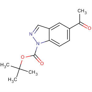 5-乙?；?1H-吲唑-1-羧酸,1,1-二甲基乙酯結(jié)構(gòu)式_877264-73-8結(jié)構(gòu)式