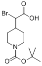 a-溴-1-[(1,1-二甲基乙氧基)羰基]-4-哌啶乙酸結(jié)構(gòu)式_881016-89-3結(jié)構(gòu)式