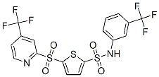 n-[3-(三氟甲基)苯基]-5-[[4-(三氟甲基)-2-吡啶]磺?；鵠-2-噻吩磺酰胺結(jié)構(gòu)式_882292-76-4結(jié)構(gòu)式