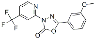 5-(3-甲氧基苯基)-3-[4-(三氟甲基)-2-吡啶]-1,3,4-噁二唑-2(3H)-酮結(jié)構(gòu)式_883010-27-3結(jié)構(gòu)式