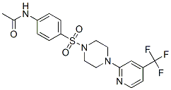N-[4-[[4-[4-(三氟甲基)-2-吡啶]-1-哌嗪]磺?；鵠苯基]-乙酰胺結(jié)構(gòu)式_883031-24-1結(jié)構(gòu)式