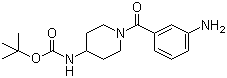1-(3-氨基苯甲?；?哌啶-4-氨基甲酸叔丁酯結(jié)構(gòu)式_883106-41-0結(jié)構(gòu)式