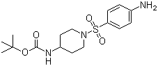 [1-(4-氨基苯磺?；?哌啶-4-基]氨基甲酸叔丁酯結構式_883106-52-3結構式