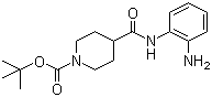 4-(2-氨基苯基氨基甲酰)哌啶-1-羧酸叔丁酯結(jié)構(gòu)式_883106-63-6結(jié)構(gòu)式