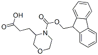 4-Fmoc-3-(2-羧基乙基)-嗎啉結(jié)構(gòu)式_885274-10-2結(jié)構(gòu)式