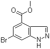 1H-Indazole-4-carboxylic acid, 6-bromo-, methyl esterStructure,885518-49-0Structure 1H-Indazole-4-carboxylic acid, 6-bromo-, methyl ester Structure,885518-49-0Structure