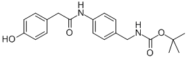 [4-[2-(4-羥基-苯基)-乙?；被鵠-芐基]-氨基甲酸叔丁酯結(jié)構(gòu)式_886362-53-4結(jié)構(gòu)式