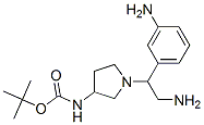 3-N-boc-氨基-1-[2-氨基-1-(3-氨基苯基)-乙基]-吡咯烷結(jié)構(gòu)式_886365-13-5結(jié)構(gòu)式