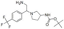 3-N-boc-氨基-1-[2-氨基-1-(4-三氟甲基苯基)-乙基]-吡咯烷結(jié)構(gòu)式_886365-38-4結(jié)構(gòu)式