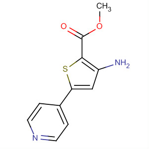 3-氨基-5-(吡啶-4-基)噻吩-2-羧酸甲酯結(jié)構(gòu)式_887247-25-8結(jié)構(gòu)式
