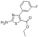 2-氨基-4-(3-氟苯基)噻唑-5-羧酸乙酯結(jié)構(gòu)式_887267-78-9結(jié)構(gòu)式