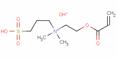 N-(2-丙烯酰基氧基乙基)-N,N-二甲基-n-(3-硫丙基)甜菜堿胺結(jié)構(gòu)式_88992-91-0結(jié)構(gòu)式