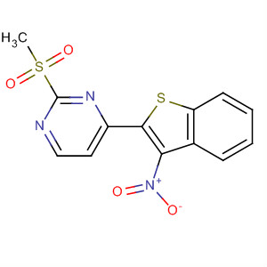 2-(甲基磺?；?-4-(3-硝基苯并[b]噻吩-2-基)嘧啶結(jié)構(gòu)式_893434-93-0結(jié)構(gòu)式