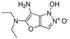(9ci)-N,N-二乙基-1-羥基-1H-呋喃并[3,2-c]吡唑-5,6-二胺 2-氧化物結構式_897938-82-8結構式