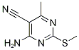 4-氨基-6-甲基-2-(甲基硫代)-5-嘧啶甲腈結構式_89853-27-0結構式