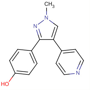 4-[1-甲基-4-(4-吡啶)-1H-吡唑-3-基]苯酚結(jié)構(gòu)式_898563-26-3結(jié)構(gòu)式