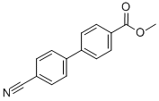 4-氰基-[1,1-聯(lián)苯]-4-羧酸甲酯結構式_89900-95-8結構式