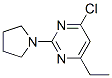 4-Chloro-6-ethyl-2-(1-pyrrolidinyl)pyrimidine Structure,901586-62-7Structure