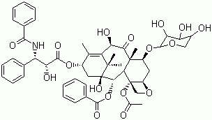 7-木糖甙-10-脫乙酰基紫杉醇結構式_90332-63-1結構式